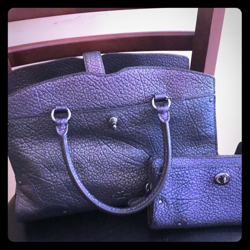 COACH MERCER SATCHEL 24 in Hologram Leather